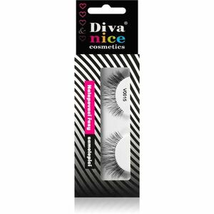 Diva & Nice Cosmetics Accessories ragasztható műszempilla természetes hajból No. V0015 1 db kép