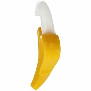 Bam-Bam Teether szilikonos fogkefe rágókával 4m+ Banan 1 db kép