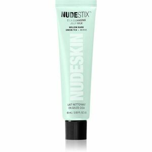 Nudestix Nudeskin Cica Cleansing Jelly Milk arctisztító és szemfestéklemosó gél az arcbőr megnyugtatására 60 ml kép