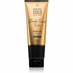 Dripping Gold Luxury Tanning Body Tune önbarnító krém testre és arcra azonnali hatással Medium-Dark 125 ml kép