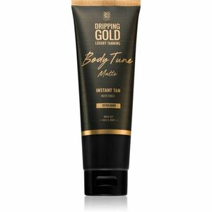 Dripping Gold Luxury Tanning Body Tune önbarnító krém testre és arcra azonnali hatással Ultra Dark 125 ml kép