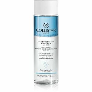 Collistar Cleansers Two-phase Make-up Removing Solution Eyes-Lips kétfázisú sminklemosó vízálló szem- és ajaksminkhez 200 ml kép