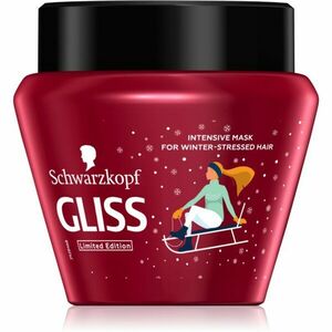 Schwarzkopf Gliss Winter Repair intenzív regeneráló maszk száraz, károsult hajra 300 ml kép