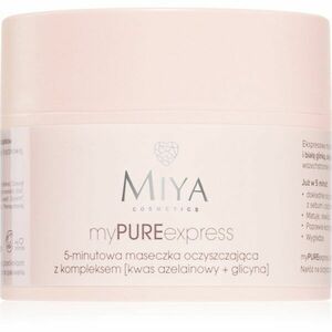 MIYA Cosmetics myPUREexpress pórusösszehúzó tisztító arcmaszk a túlzott faggyú termelődés ellen 50 g kép