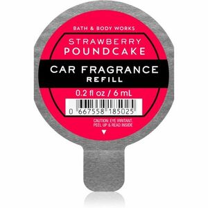 Bath & Body Works Strawberry Pound Cake illat autóba utántöltő 6 ml kép