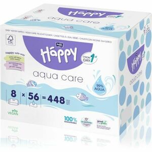 BELLA Baby Happy Aqua care nedves törlőkendő gyerekeknek 8x56 db kép