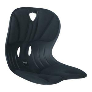 Curble Chair Wider ergonomikus ülőke háttámlával a helyes testtartás érdekében, fekete kép