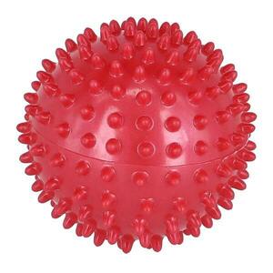 Masszírozó tüskés labda, piros 9 cm kép