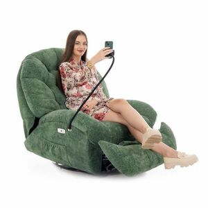 Stílusos relaxációs állítható fotel TRENDY - zöld kép