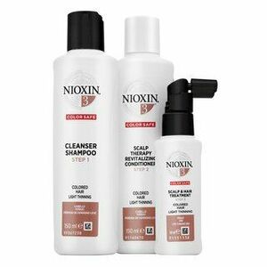 Nioxin System 3 Trial Kit készlet vékony szálú festett hajra 150 ml + 150 ml + 50 ml kép