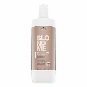 Schwarzkopf Professional BlondMe All Blondes Detox Shampoo erősítő sampon szőke hajra 1000 ml kép