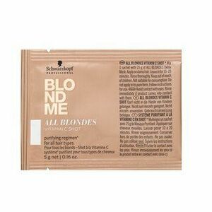 Schwarzkopf Professional BlondMe All Blondes Vitamin C Shot koncentrált regeneráló ápolás szőke hajra 5 x 5 g kép