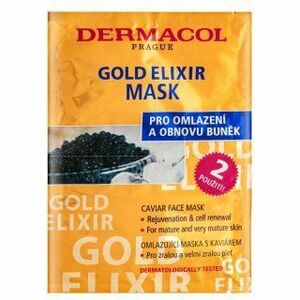 Dermacol Zen Gold Elixir tápláló maszk Caviar Face Mask 2 x 8 ml kép