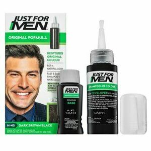 Just For Men Autostop Hair Colour színező sampon férfiaknak H45 Dark Brown Black 35 g kép