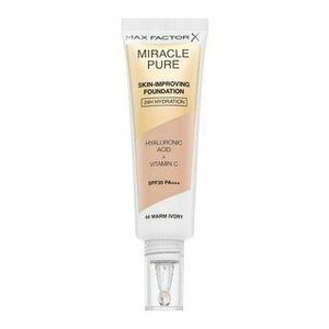 Max Factor Miracle Pure Skin 44 Warm Ivory hosszan tartó make-up hidratáló hatású 30 ml kép