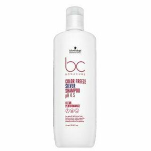 Schwarzkopf Professional BC Bonacure Color Freeze Silver Shampoo pH 4.5 Clean Performance tonizáló sampon platinaszőke és ősz hajra 1000 ml kép