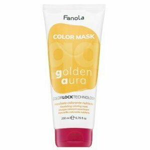 Fanola Color Mask tápláló maszk színes pigmentekkel hajszín élénkítésére Golden Aura 200 ml kép