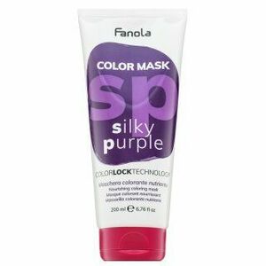 Fanola Color Mask tápláló maszk színes pigmentekkel hajszín élénkítésére Silky Purple 200 ml kép