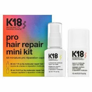 K18 Pro Hair Repair Mini Kit készlet haj regenerálására, táplálására és védelmére 30 ml + 15 ml kép