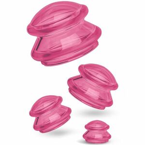 Fabulo Mushroom gomba alakú szilikon köpöly készlet, 4db Szín: rózsaszín kép
