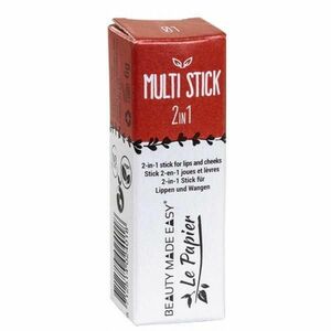 Vegán Ajak- és Arcbalzsam Stick 2 in 1 Multi Stick Beauty Made Easy, árnyalata 01 Red, 6 g kép