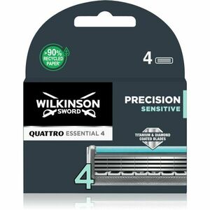 Wilkinson Sword Quattro Essential 4 Precision Sensitive tartalék pengék 4 db kép