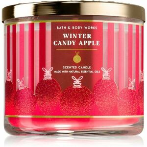 Bath & Body Works Winter Candy Apple illatgyertya 411 g kép