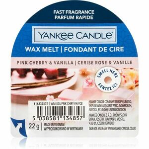 Yankee Candle Pink Cherry & Vanilla illatos viasz aromalámpába 22 g kép
