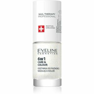 Eveline Cosmetics Nail Therapy Care & Colour körömkondicionáló 6 in 1 árnyalat Golden Glow 5 ml kép