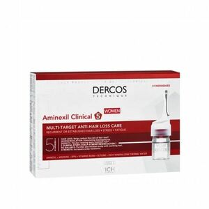 Vichy Dercos Aminexil Clinical 5 hajhullás elleni ampulla nőknek 21 db kép