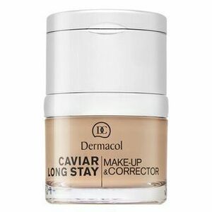 Dermacol Caviar Long Stay Make-Up & Corrector hosszantartó make-up és korrektor kaviár kivonattal 1 Pale 30 ml kép
