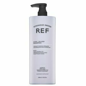 REF Cool Silver Shampoo neutralizáló sampon platinaszőke és ősz hajra 1000 ml kép
