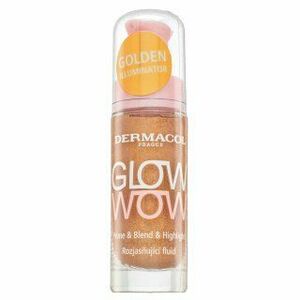 Dermacol Glow Wow Prime & Blend & Highlight szépítő fluid az egységes és világosabb arcbőrre 20 ml kép
