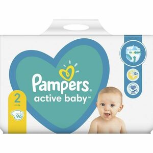 Pampers Active Baby Size 2 eldobható pelenkák 4-8 kg 96 db kép