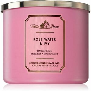 Bath & Body Works Rose Water & Ivy illatgyertya 411 g kép
