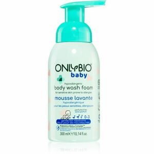 OnlyBio Baby Hypoallergenic tisztító testhab gyermekeknek születéstől kezdődően 300 ml kép