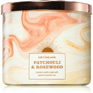 Bath & Body Works Patchouli & Rosewood illatgyertya 411 g kép