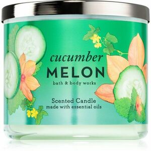 Bath & Body Works Cucumber Melon illatgyertya 411 g kép