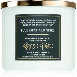 Bath & Body Works Blue Orchard Skies illatgyertya 411 g kép