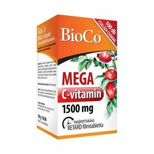 BioCo Mega C vitamin 1500 mg retard filmtabletta 100 db kép