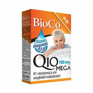 BioCo Q10 Mega 100 mg vízzel elegyedő kapszula 30 db kép