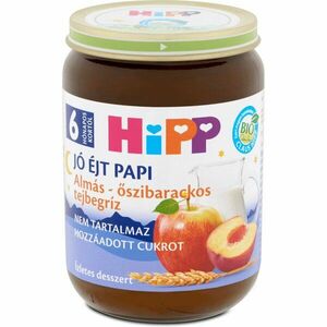 HiPP Jó éjt bébiétel (almás-őszibarackos tejbegríz) 190 g kép