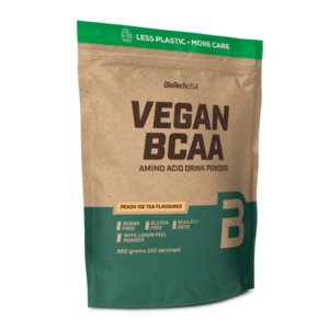 BioTechUSA Vegan BCAA (barackos ice-tea) 360 g kép