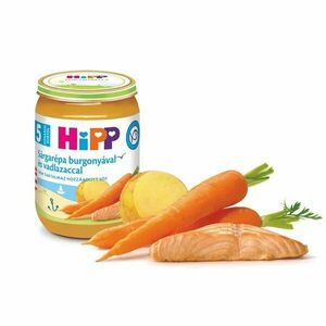 HiPP bébiétel sárgarépa burgonyával és vadlazaccal 190 g kép