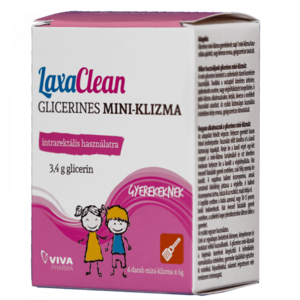 LaxaClean Glicerin klizma mini gyermek 6 db kép