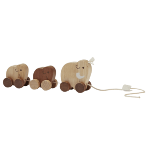Kids Concept Fából készült húzható mamutos játék gyerekeknek kép