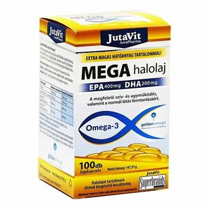 Jutavit Mega halolaj omega-3 kapszula 100 db kép