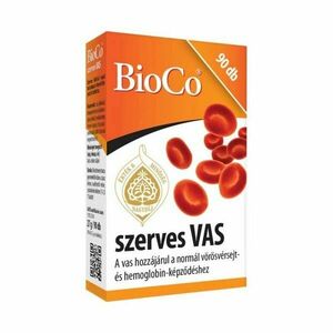 BioCo szerves vas tabletta 90 db kép