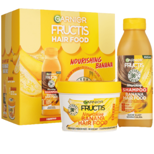 Garnier Fructis Hair Food Banana, ajándék szett száraz hajra 2 db kép