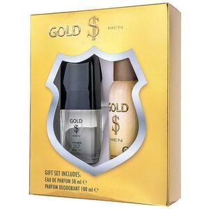 Férfi ajándékcsomag Gold Men $ - Parfüm 50 ml + Dezodor 100 ml kép